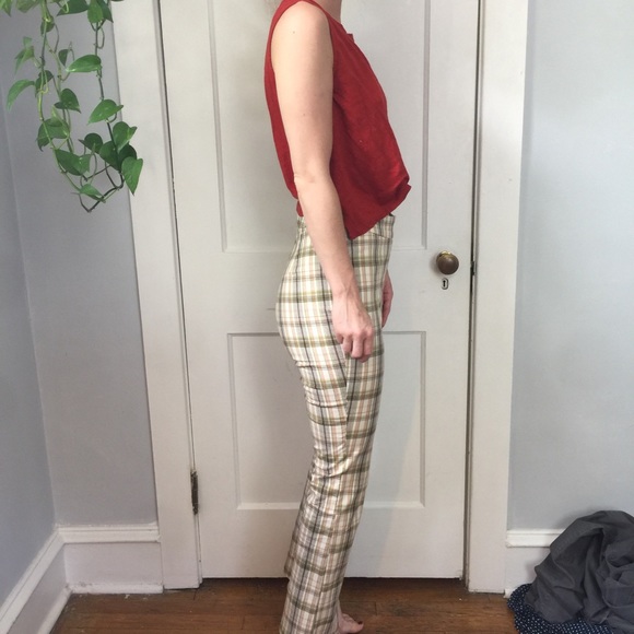Urban Outfitters Plaid Retro High Waisted Pants - Picture 4 of 8
